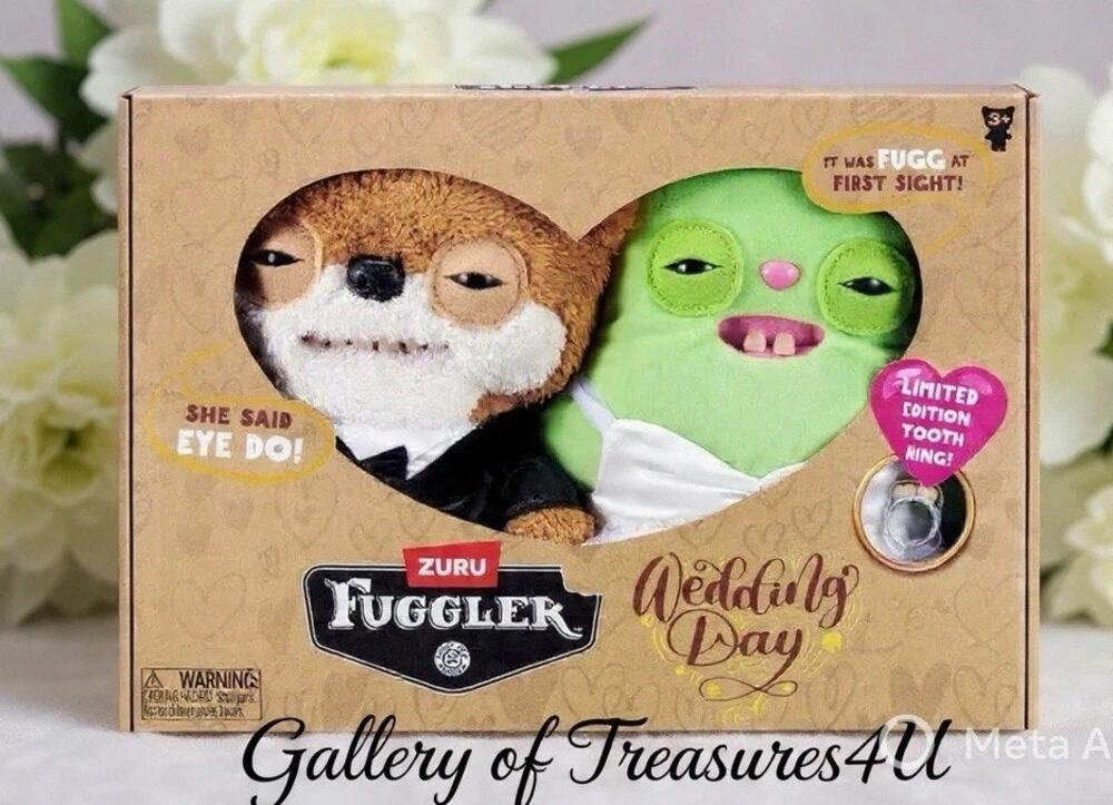 ZURU Fuggler Wedding Day Plush Set Limited Edition Tooth Ring – New in Box